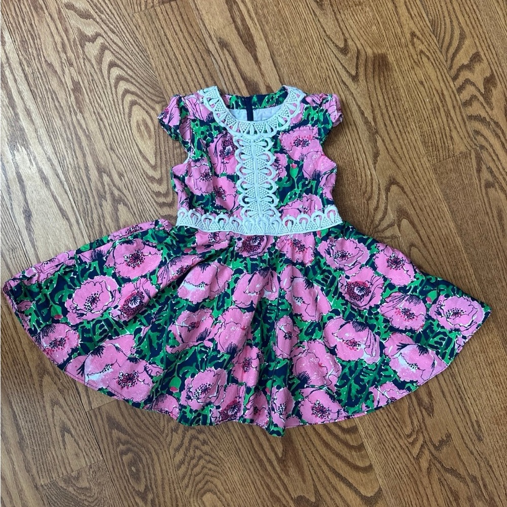 Lilly Pulitzer Idala Dress Florrie Girls Size 6